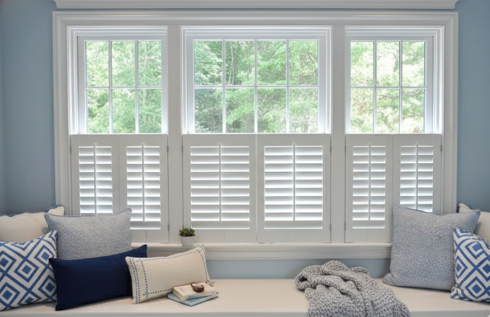 Cafe-style shutters