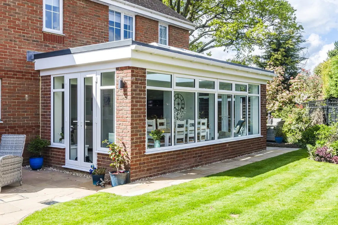 Brick and Window Balance orangery extension